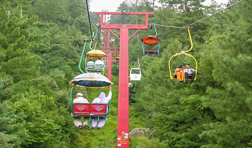 Pindi Point Chair Lift in Murree